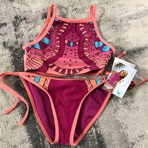 LimeApple Swimsuits Swimwear Girls size 8